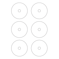 815 - A3 Label Size 115mm dia CD/DVD - 6 labels per sheet