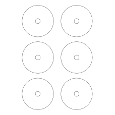 30015 - Label Size 115mm dia - 6 label(s) per sheet 