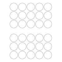 816 - A3 Label Size 53mm dia - 30 labels per sheet