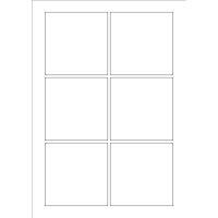 819 - A3 Label Size 130mm x 130mm - 6 labels per sheet