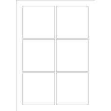30020 - Label Size 130mm x 130mm - 6 label(s) per sheet 