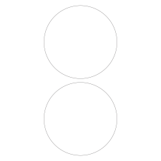 30023 - Label Size 190mm dia - 2 label(s) per sheet 