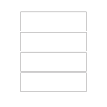 823 - A3 Label Size 280mm x 80mm - 4 labels per sheet