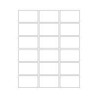 825 - A3 Label Size 90mm x 55mm - 18 labels per sheet