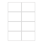 828 - SR-A3 Label Size 140mm x 97mm - 8 labels per sheet