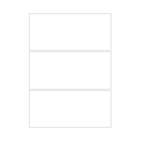 30040 - A3 Label Size 246mm x 110mm - 3 labels per sheet