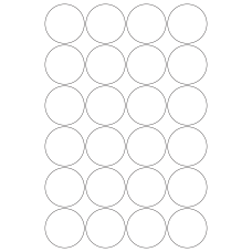 30043 - Label Size 70mm dia - 24 label(s) per sheet 