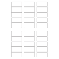 30047 - A3 Label Size 75mm x 34mm - 30 labels per sheet