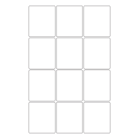 30056 - SR-A3 Label Size 85mm x 100mm - 12 labels per sheet