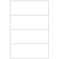 30067 - A3 Label Size 275mm x 102mm - 4 labels per sheet