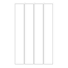 30069 - Label Size 60mm x 400mm - 4 label(s) per sheet 