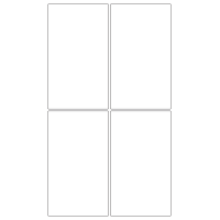 30070 - SR-A3 Label Size 125mm x 215mm - 4 labels per sheet