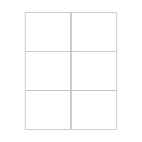 30071 - SR-A3 Label Size 143mm x 124mm - 6 labels per sheet