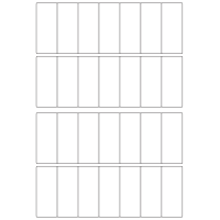 30072 - SR-A3 Label Size 37mm x 96mm - 28 labels per sheet