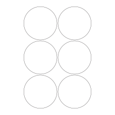 30073 - Label Size 130mm dia - 6 label(s) per sheet 