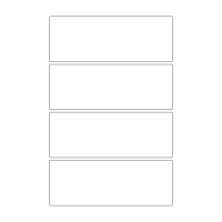 30080 - SR-A3 Label Size 250mm x 92mm - 4 labels per sheet