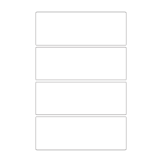 30080 - Label Size 250mm x 92mm - 4 label(s) per sheet 