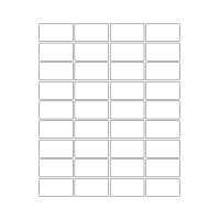 30087 - SR-A3 Label Size 65mm x 44mm - 36 labels per sheet