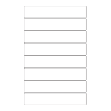30089 - Label Size 235mm x 45mm - 8 label(s) per sheet 
