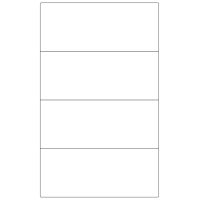 30097 - A3 Label Size 250mm x 102mm - 4 labels per sheet