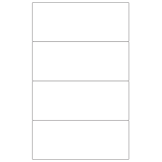 30097 - Label Size 250mm x 102mm - 4 label(s) per sheet 