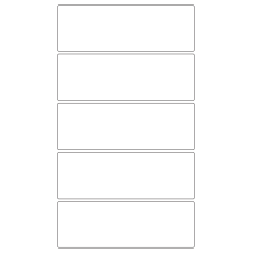 30100 - Label Size 228mm x 76.5mm - 5 label(s) per sheet 