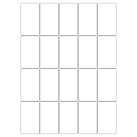 30101 - SR-A3 Label Size 60mm x 105mm - 20 labels per sheet