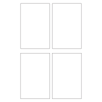 30102 - SR-A3 Label Size 130mm x 200mm - 4 labels per sheet