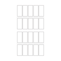 30103 - SR-A3 Label Size 35mm x 80mm - 20 labels per sheet