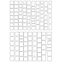30106 - SR-A3 Label Size Rectangles - 134 labels per sheet