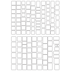 30106 - Label Size Rectangles - 134 label(s) per sheet 