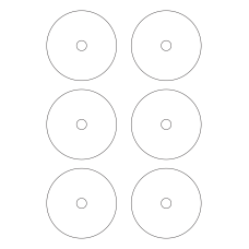 30114 - Label Size 118mm dia - 6 label(s) per sheet 