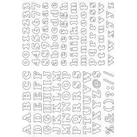 30117 - SR-A3 Label Size Alphabet - 134 labels per sheet