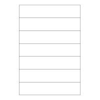 30120 - A3 Label Size 258mm x 54mm - 7 labels per sheet