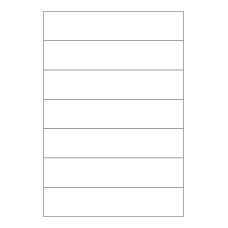 30120 - Label Size 258mm x 54mm - 7 label(s) per sheet 
