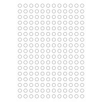 30123 - SR-A3 Label Size 15mm dia - 204 labels per sheet