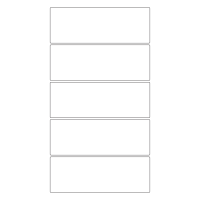 30124 - SR-A3 Label Size 225mm x 80mm - 5 labels per sheet