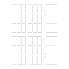 30129 - Label Size Shapes - 42 label(s) per sheet 