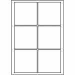 819 - A3 Label Size 130mm x 130mm - 6 labels per sheet