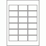 826 - SR-A3 Label Size 90mm x 55mm - 18 labels per sheet