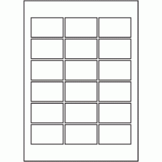 826 - SR-A3 Label Size 90mm x 55mm - 18 labels per sheet 