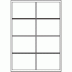 827 - A3 Label Size 140mm x 97mm - 8 labels per sheet