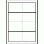 828 - SR-A3 Label Size 140mm x 97mm - 8 labels per sheet
