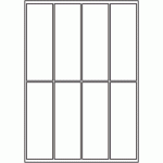 833 - A3 Label Size 200mm x 69mm - 8 labels per sheet