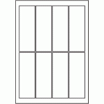 834 - SR-A3 Label Size 200mm x 69mm - 8 labels per sheet