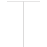 40012 - Label Size 105mm x 285.2mm - 2 label(s) per sheet