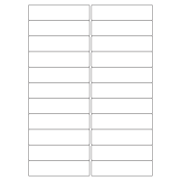 40016 - Label Size 100mm x 25.4mm - 22 label(s) per sheet