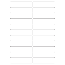 40016 - Label Size 100mm x 25.4mm - 22 label(s) per sheet 