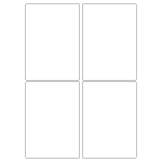 40017 - Label Size 99mm x 139mm - 4 label(s) per sheet