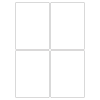 40017 - Label Size 99mm x 139mm - 4 label(s) per sheet